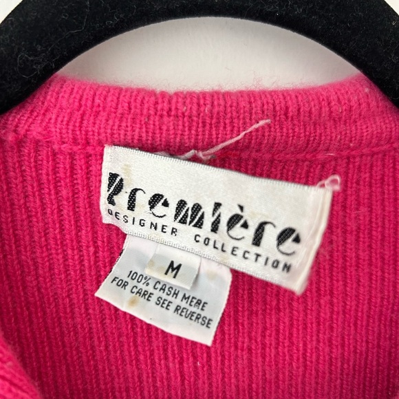 Cashmere pink cardigan sweater - Picture 4 of 12